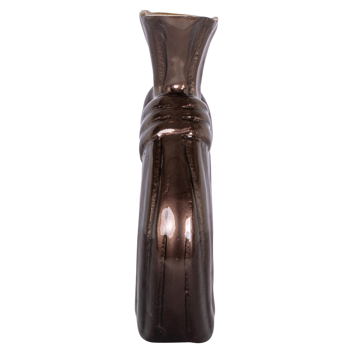 Vase Suen brun foncé petit