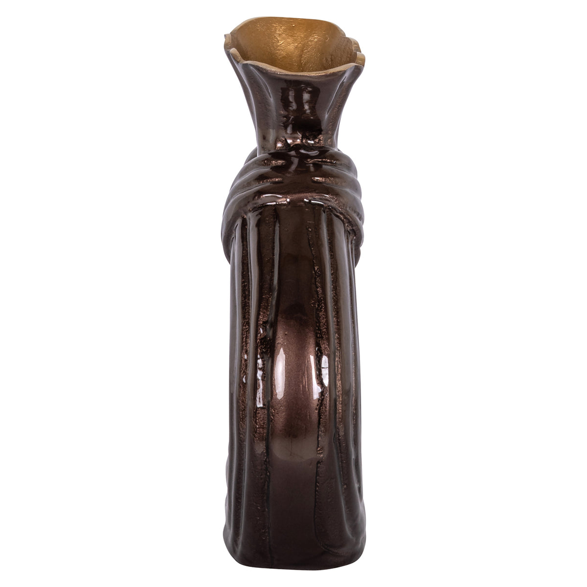 Vase Suen dunkelbraun groß