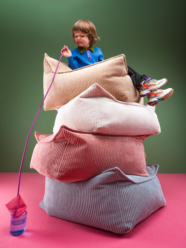 Wigiwama quadratischer Hocker - Rosa