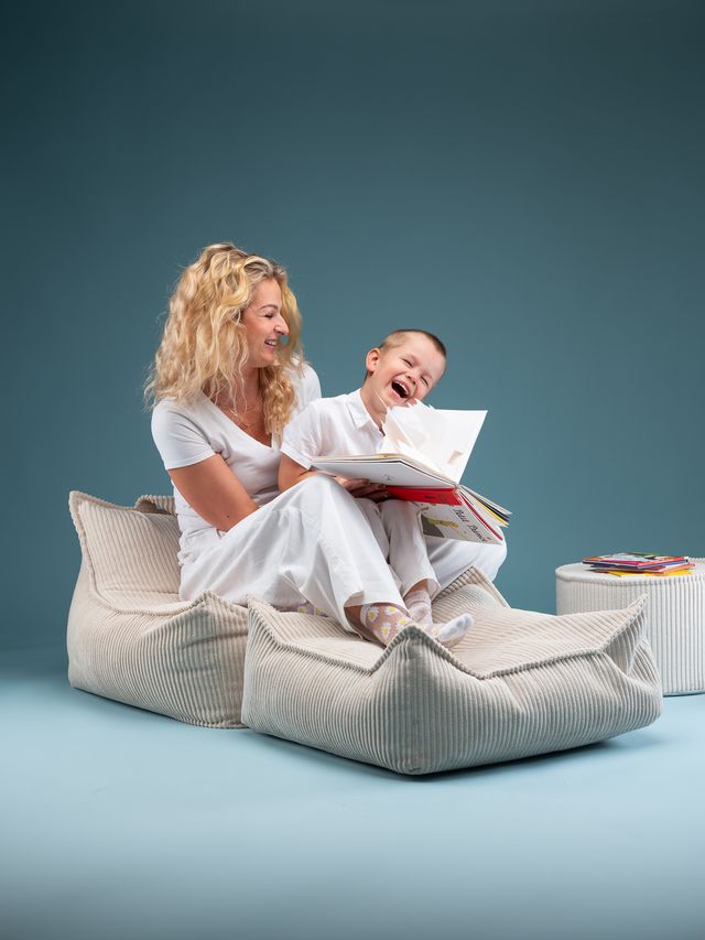 Fauteuil poire Wigiwama - Blanc