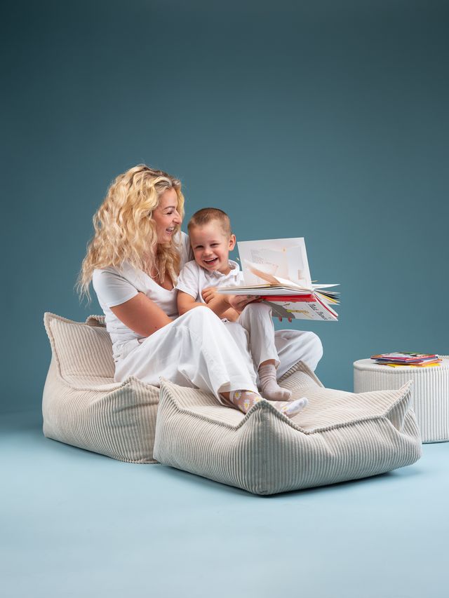Fauteuil poire Wigiwama - Blanc