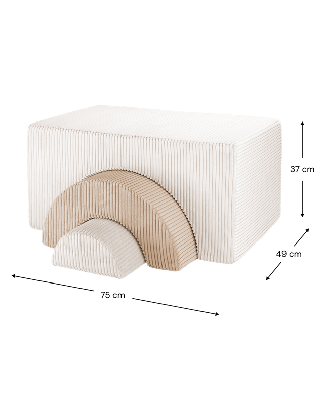 Wigiwama Jeu de construction arc-en-ciel - Blanc