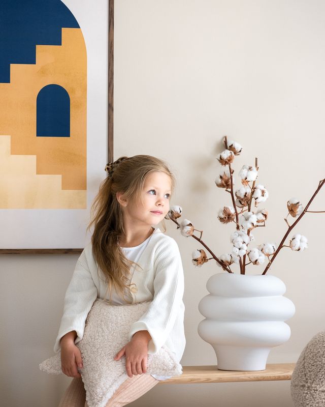 Wigiwama Coussin étoile - Crème