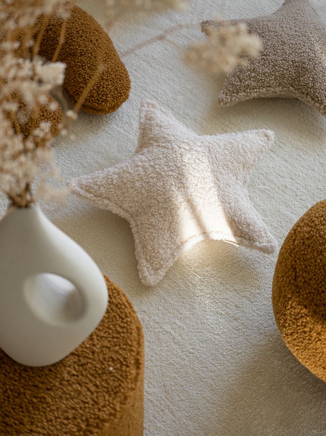 Wigiwama Coussin étoile - Crème
