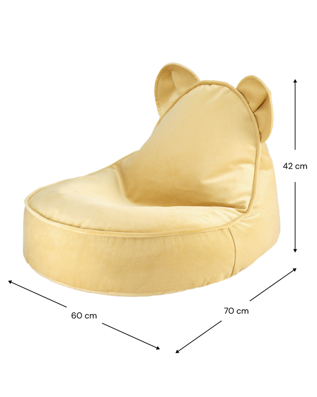 Fauteuil poire ourson Wigiwama - marron