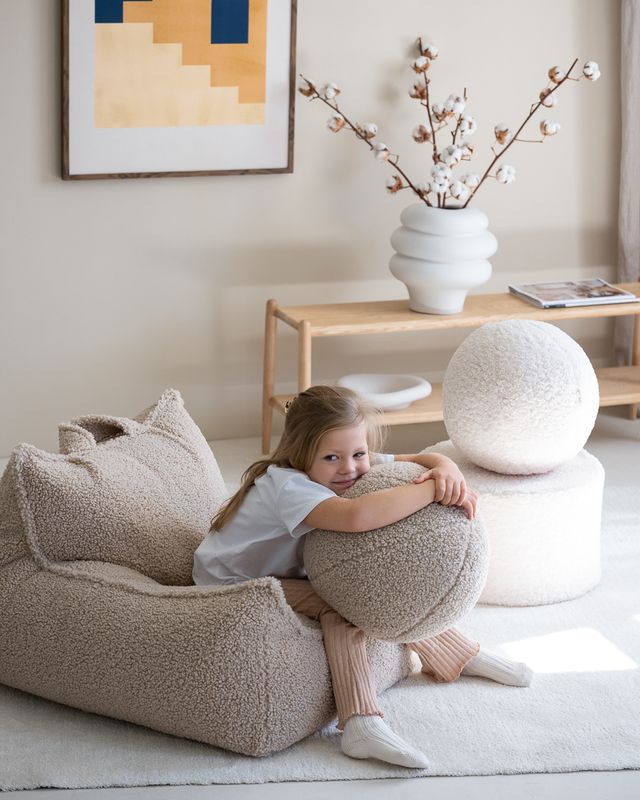 Coussin boule Wigiwama - Crème
