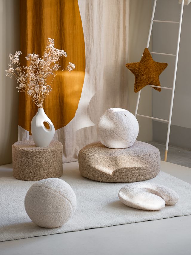 Coussin boule Wigiwama - Crème