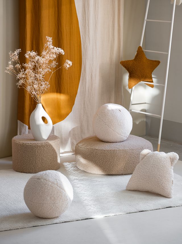 Coussin boule Wigiwama - Crème