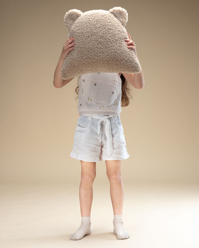 Wigiwama Bear Cushion - Brown