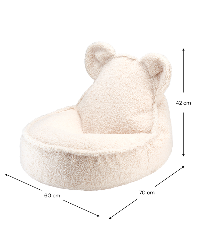 Wigiwama Bären-Beanbag - Weiß