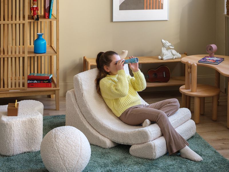 Wigiwama Wolken-Pouf - Creme