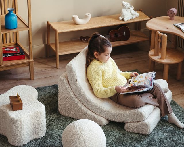 Wigiwama Wolken-Pouf - Creme