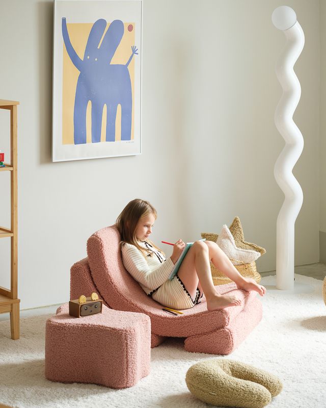 Fauteuil lune Wigiwama - Rose