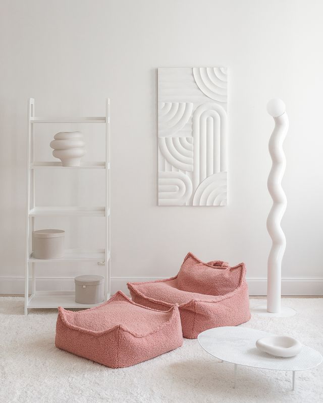 Wigiwama quadratischer Hocker - Rosa