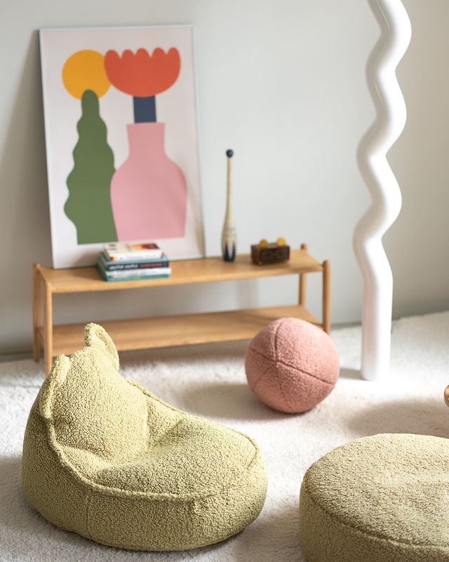 Coussin ballon Wigiwama - Rose