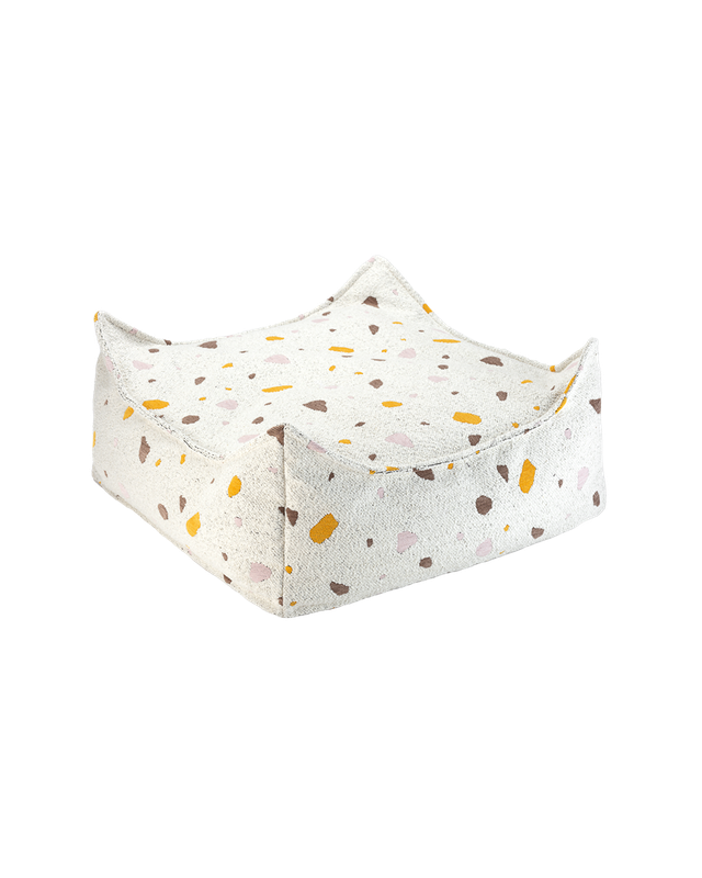 Wigiwama Terrazzo Square Ottoman - Multi_Color