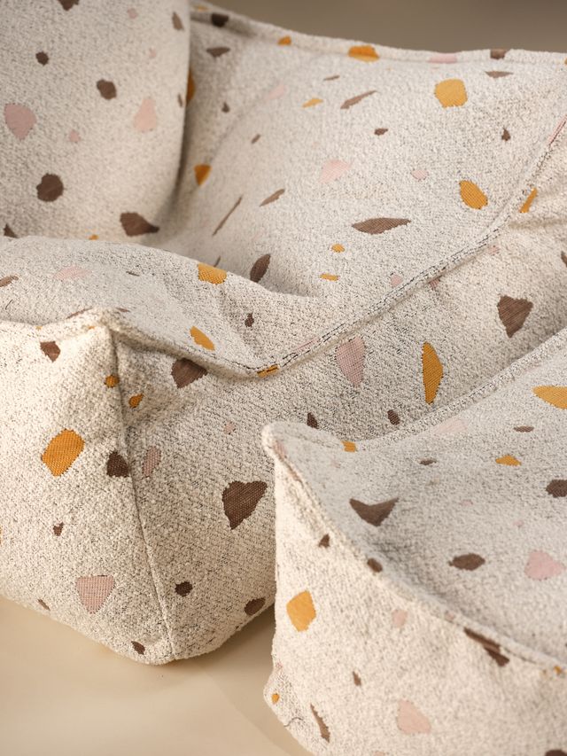 Wigiwama Terrazzo Square Ottoman - Multi_Color
