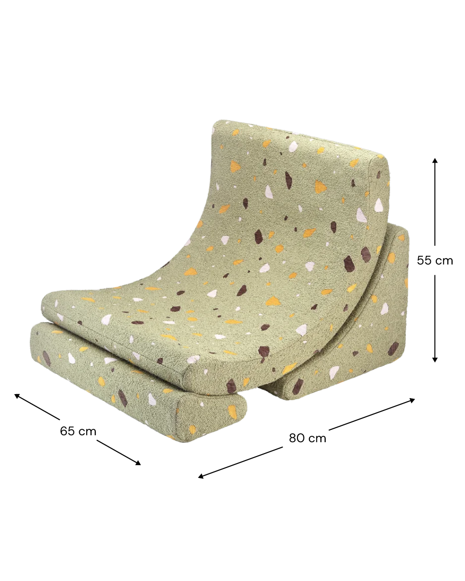 Fauteuil lune Terrazzo Wigiwama - Vert