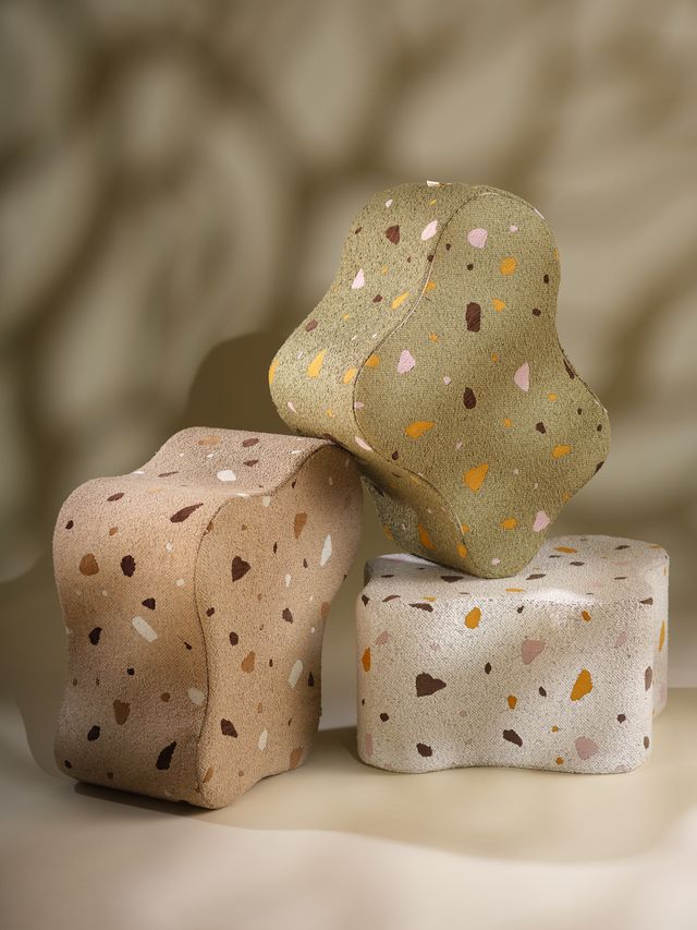 Wigiwama Terrazzo Cloud Pouf - Grün