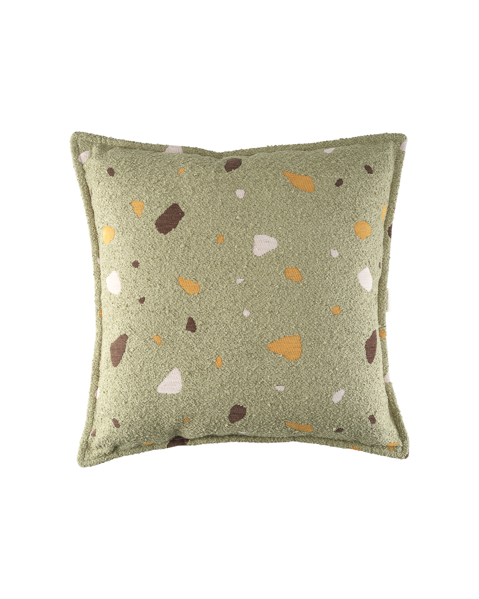 Wigiwama Terrazzo Block Cushion - Green