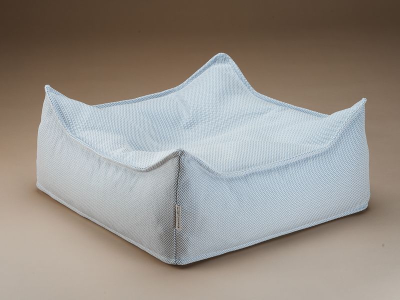 Ottomane carrée d’extérieur Wigiwama - Bleu