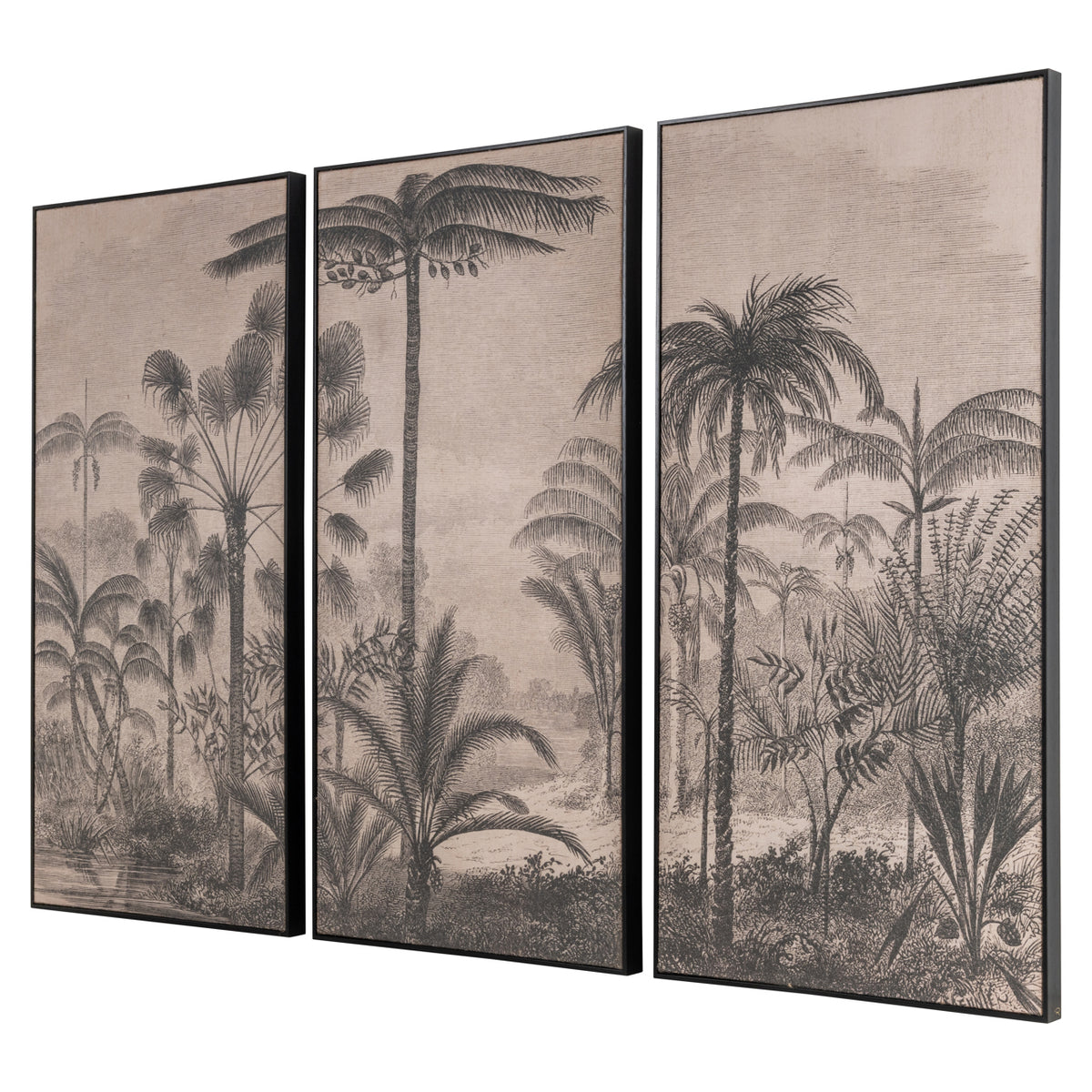 Wandkunst Rhapsody Brown (Set aus 3)