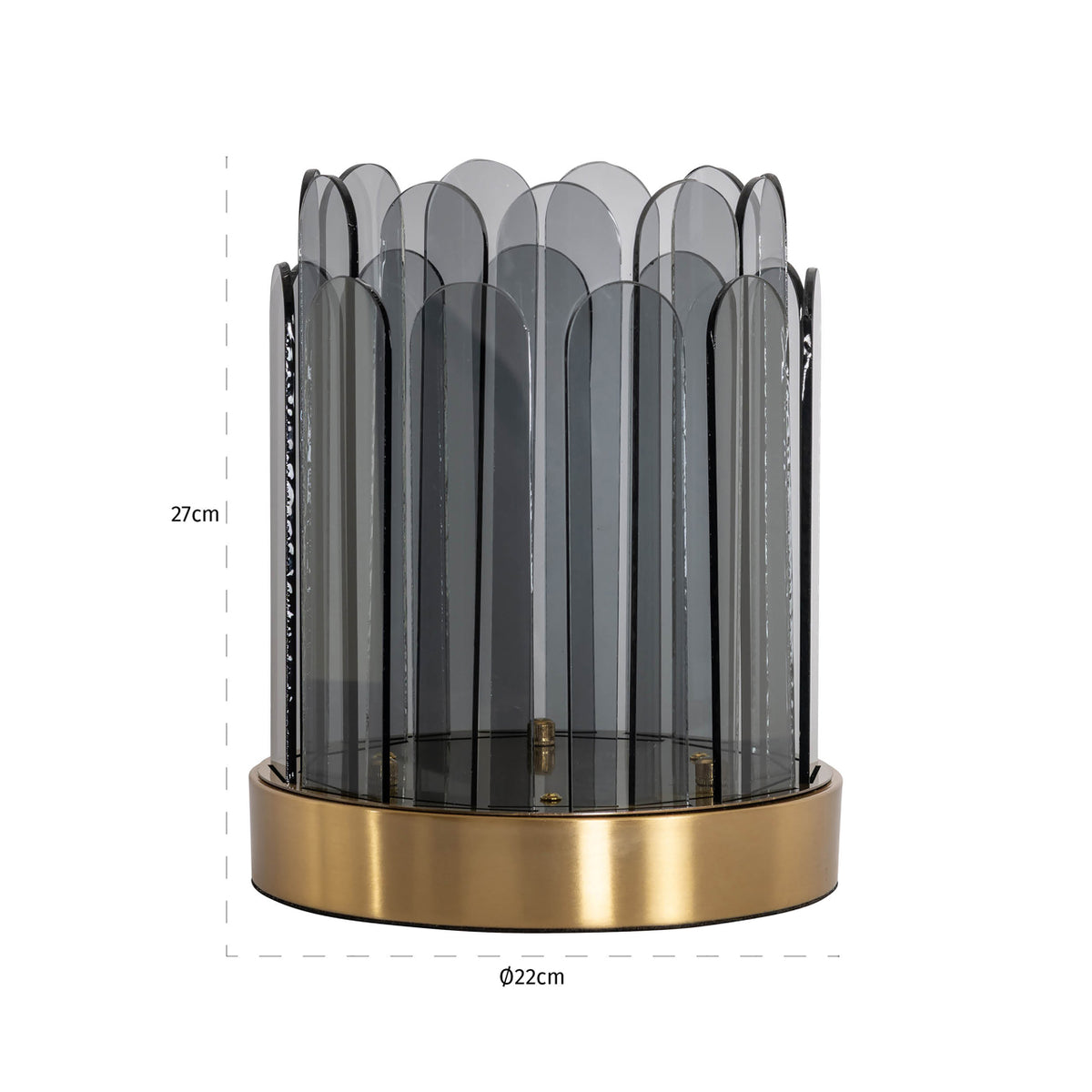 Lanterne Daisey fumée small