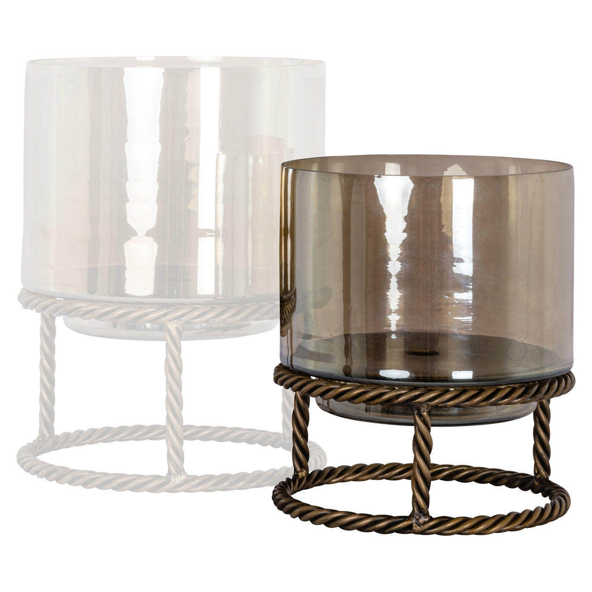 Ropia antique brass small lantern