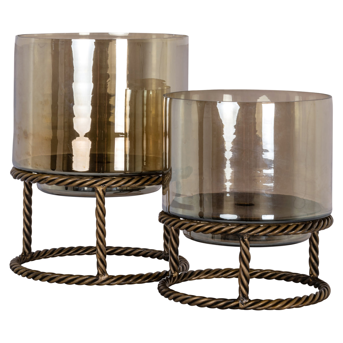 Ropia antique brass small lantern