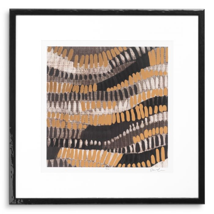 Print Metallic Undulation by June Erica Vess set 2-4