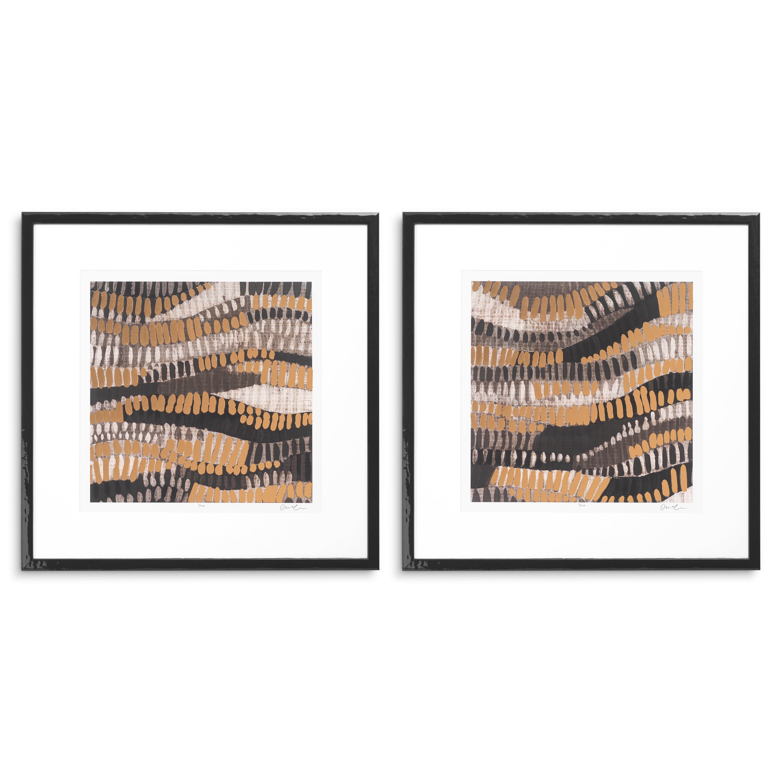 Print Metallic Undulation by June Erica Vess set 2-1
