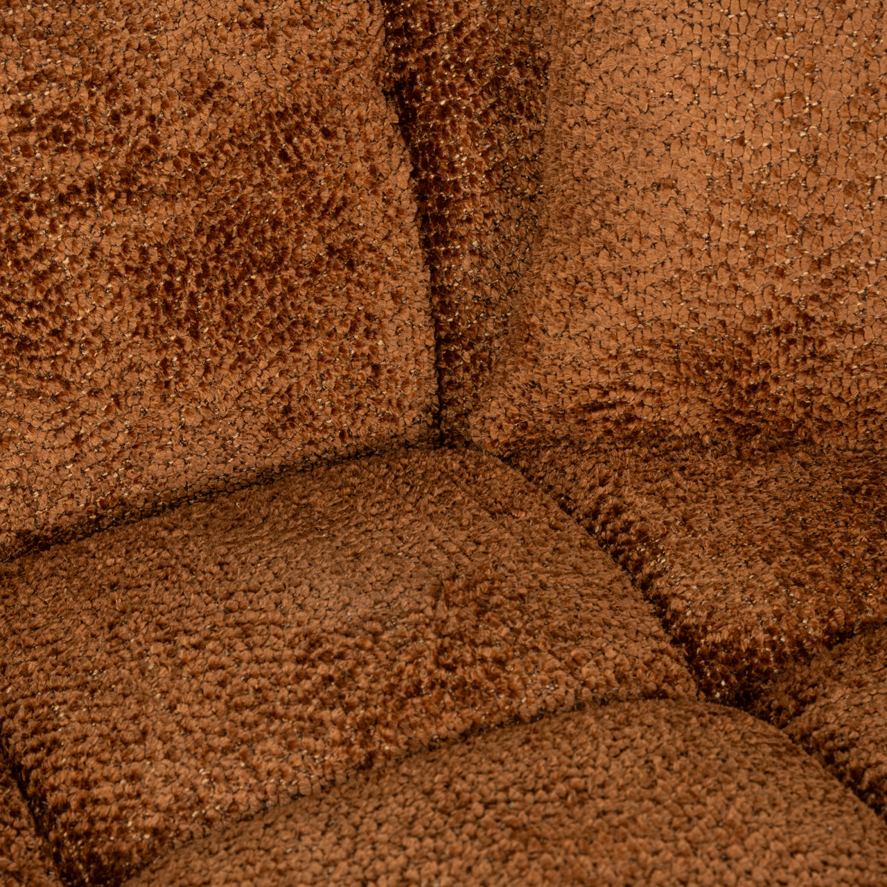 Cube sofa, lovely cinnamon, 3-seater + right-hand chaise lounge
