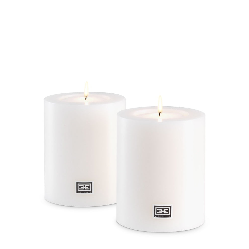 ARTIFICIAL CANDLE Eichholtz Ø 10 X H. 15 CM SET OF 2