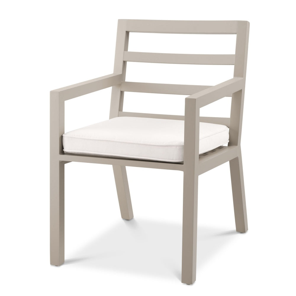Chaise de salle à manger Eichholtz Delta outdoor sable