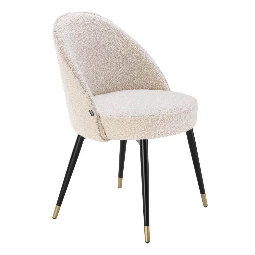 Eichholtz eetkamerstoel cooper bouclé crème