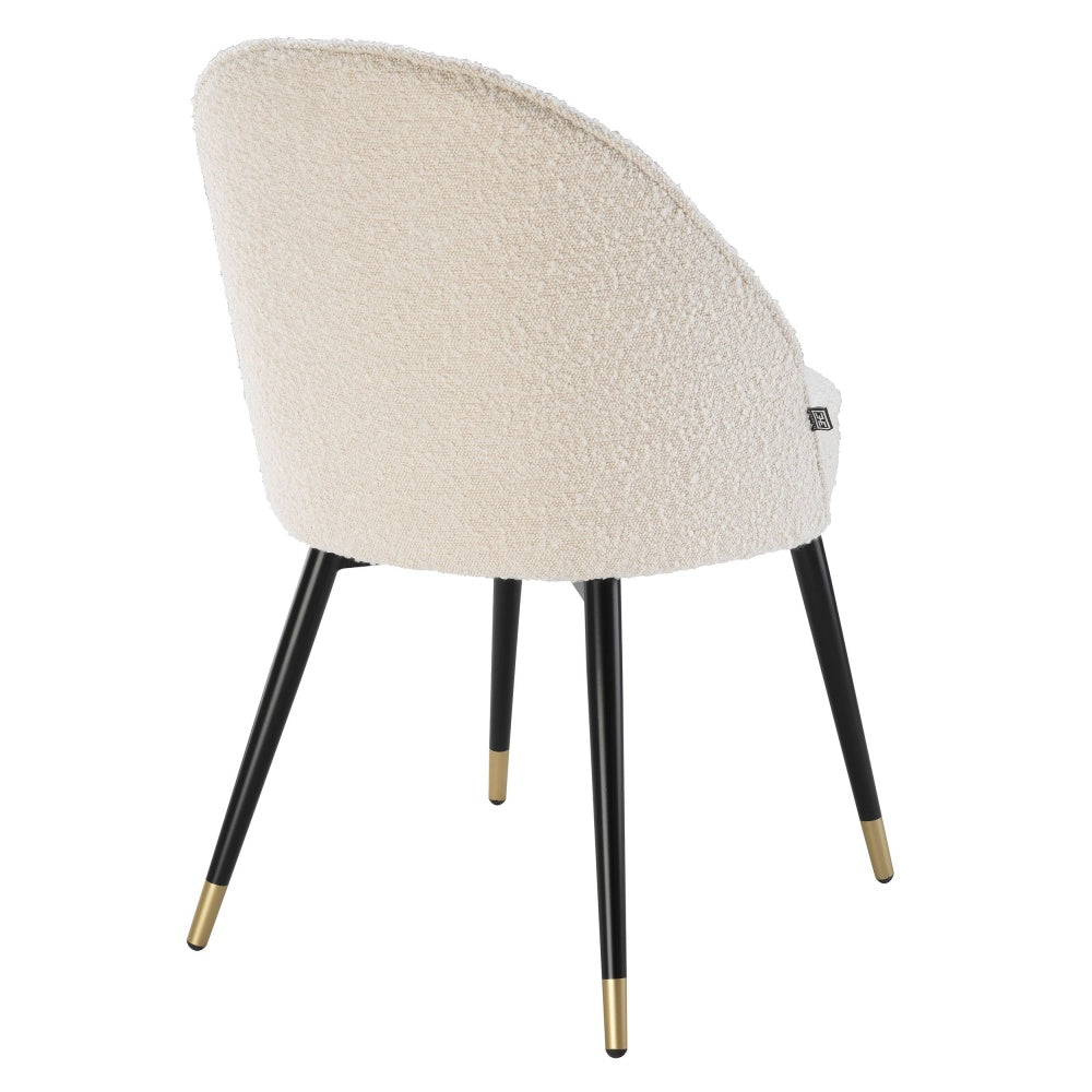 Eichholtz eetkamerstoel cooper bouclé crème