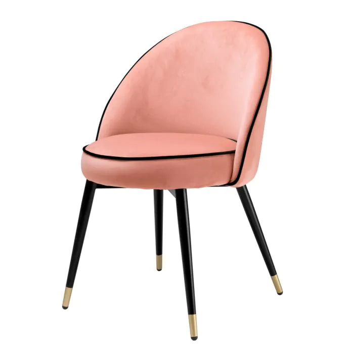 Eichholtz eetkamerstoel cooper roze velvet