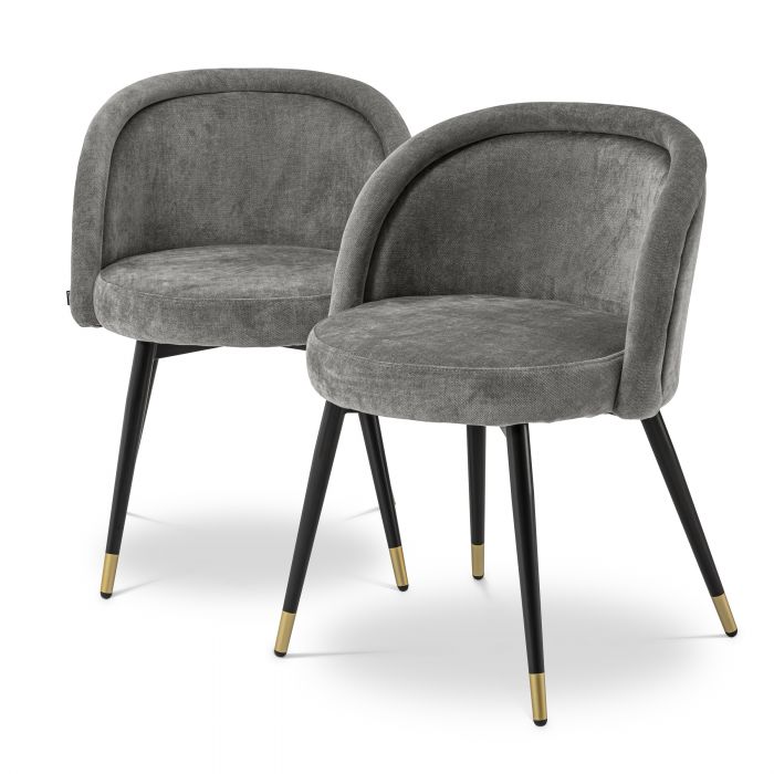 Eichholtz eetkamerstoel Chloé Clarck grijs
