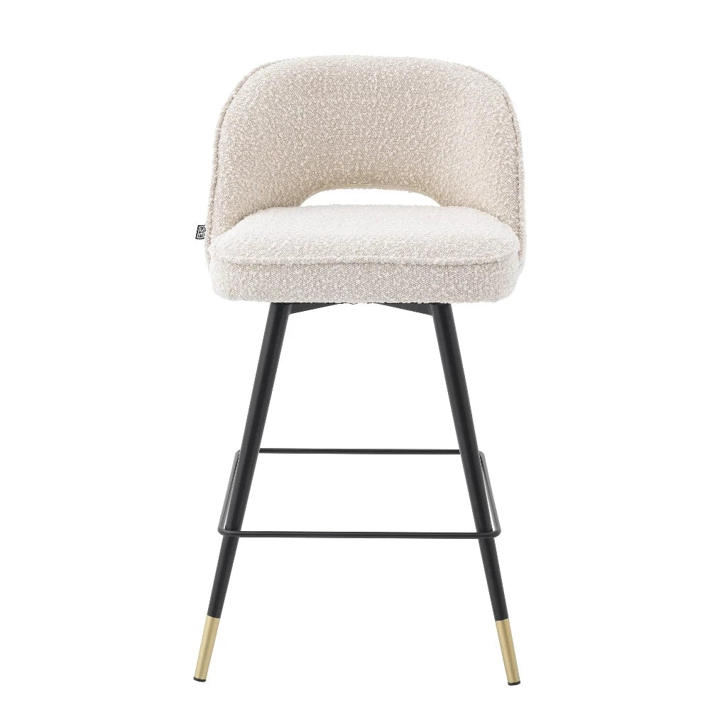 Eichholtz Counter stool Cliff Bouclé cream