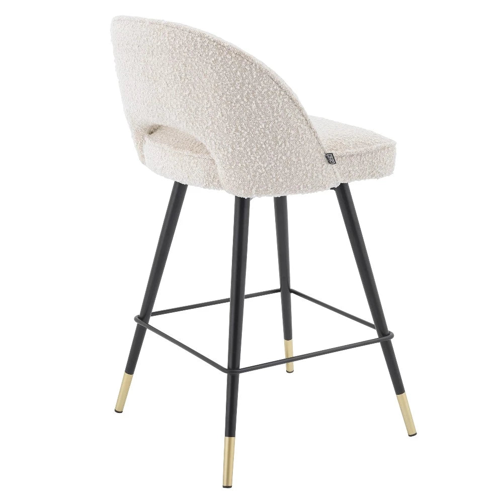 Eichholtz Counter stool Cliff Bouclé cream