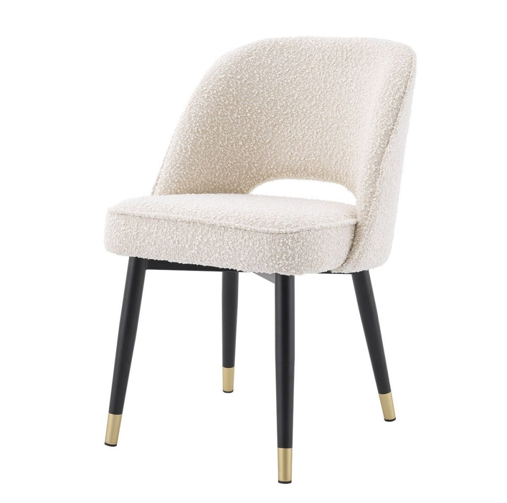 dining chair eichholtz cliff set of 2 bouclé cream