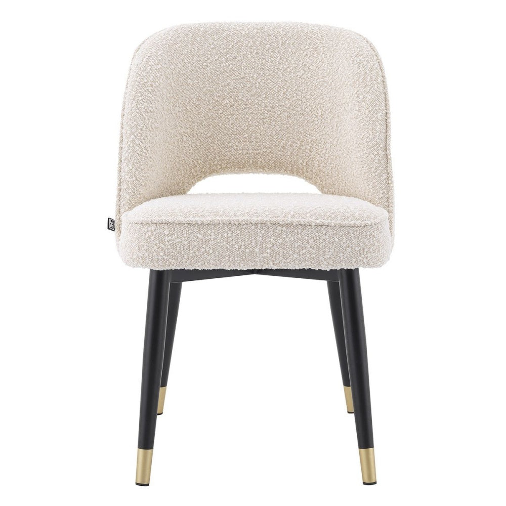 dining chair eichholtz cliff set of 2 bouclé cream