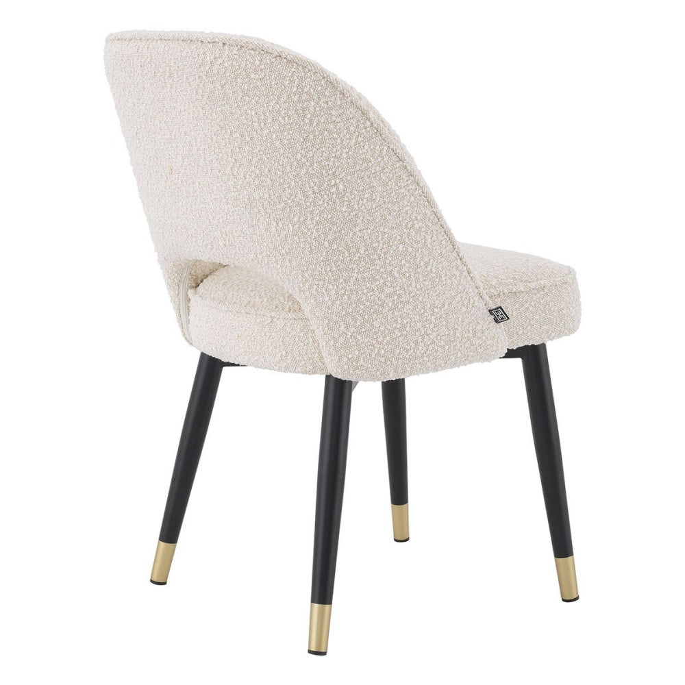 dining chair eichholtz cliff set of 2 bouclé cream
