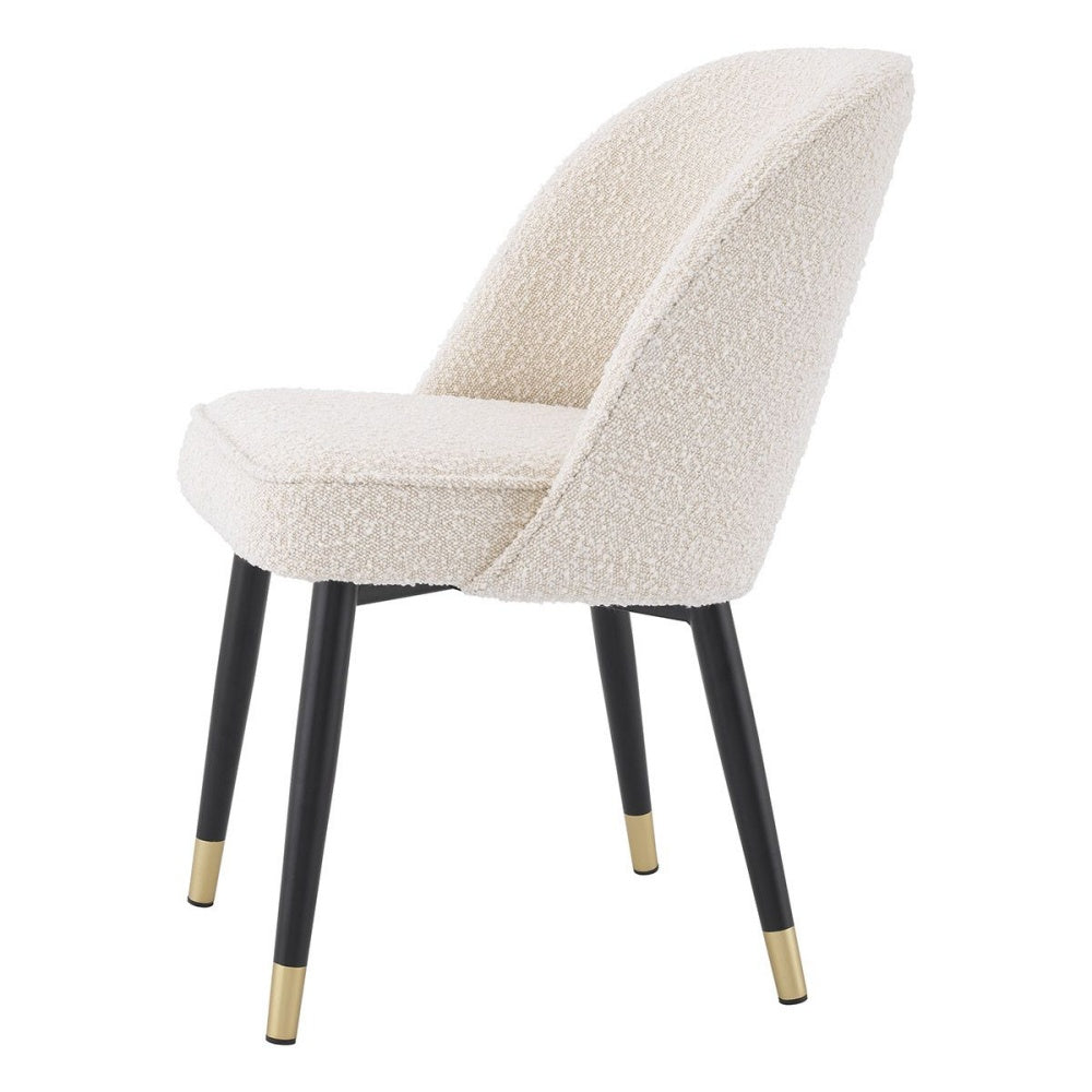 dining chair eichholtz cliff set of 2 bouclé cream