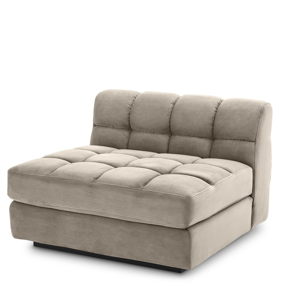 Sofa Eichholtz Dean mittleres greige Samt