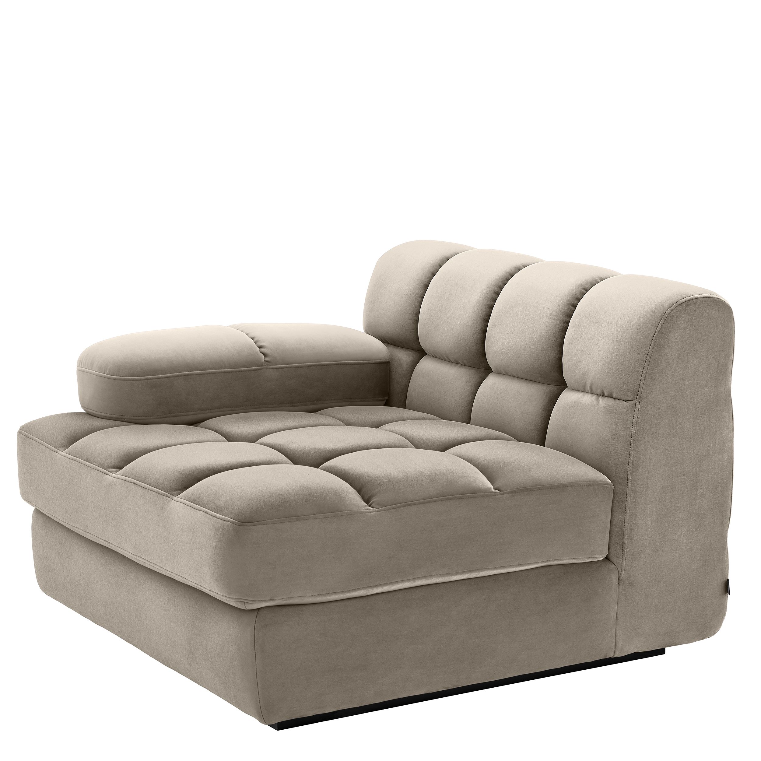 Sofa Eichholtz Dean rechts greige Samt