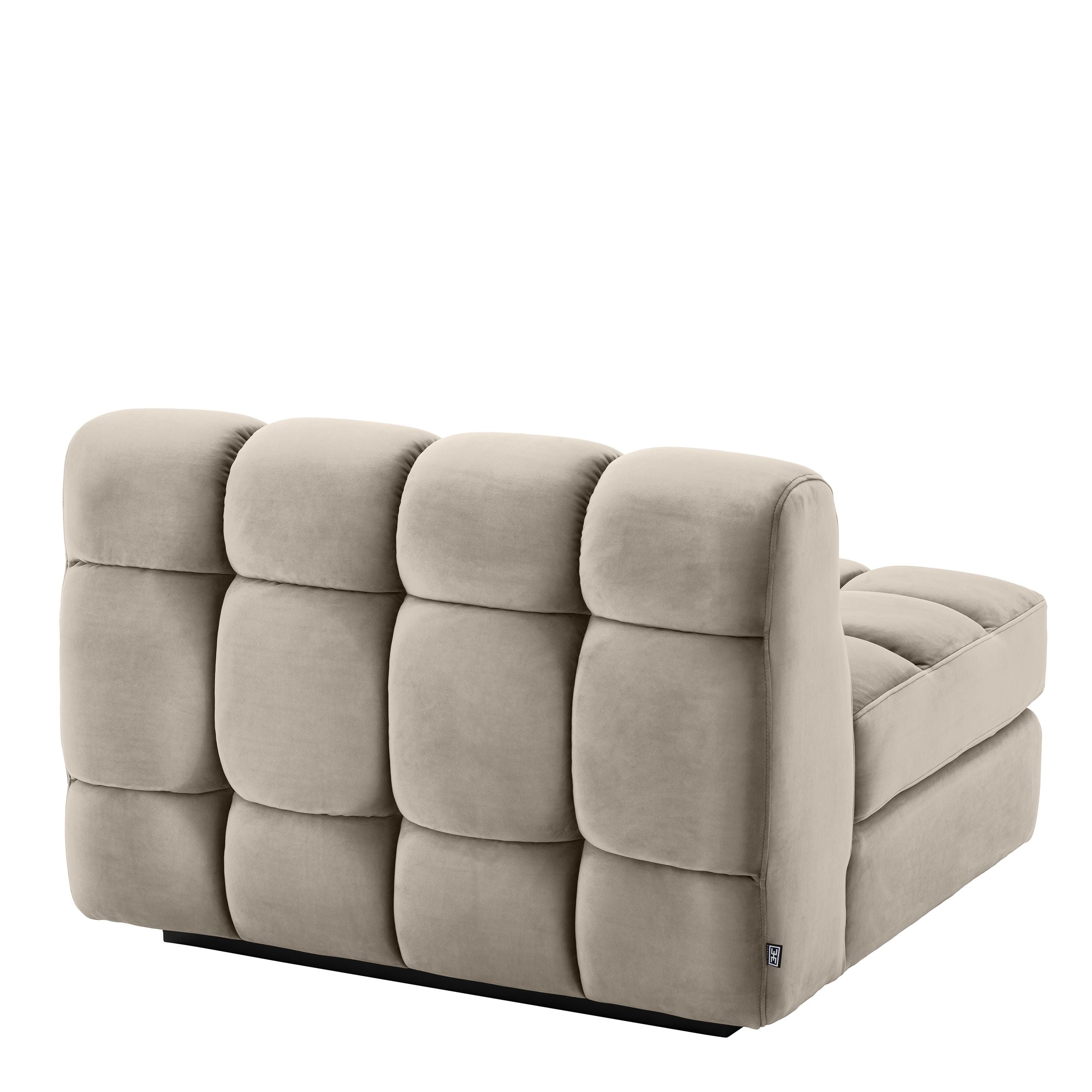 Sofa Eichholtz Dean rechts greige Samt