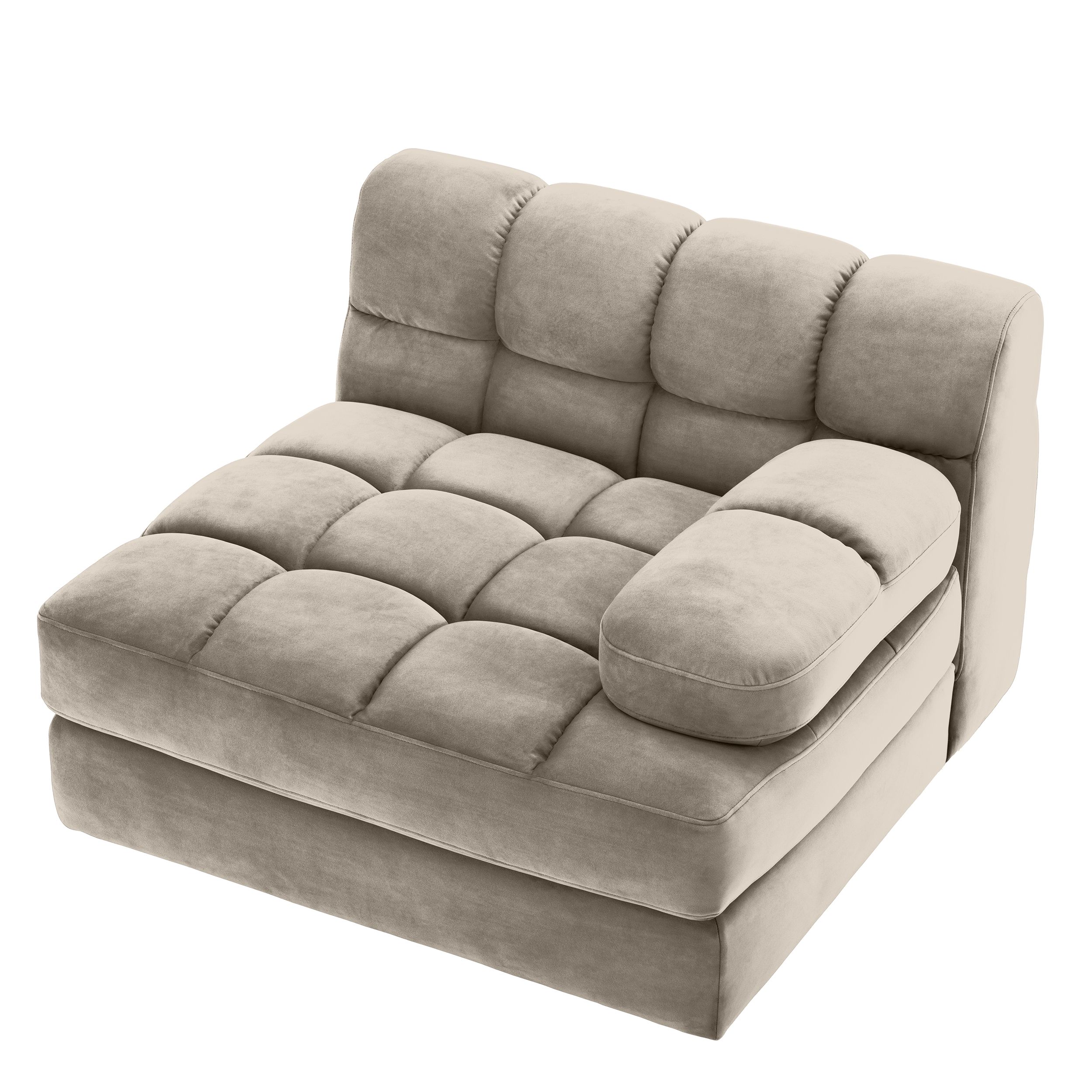 Sofa Eichholtz Dean rechts greige Samt