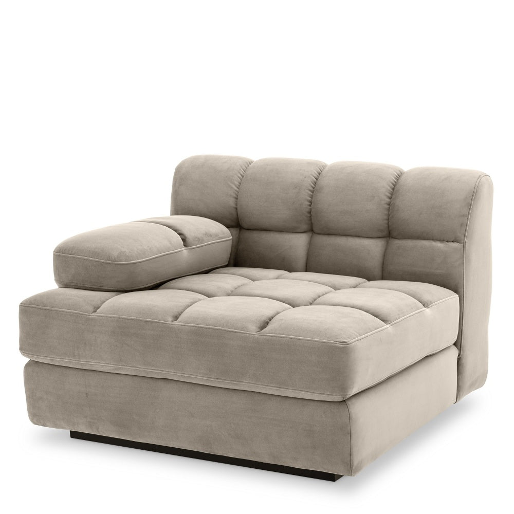 Sofa Eichholtz Dean links greige velvet
