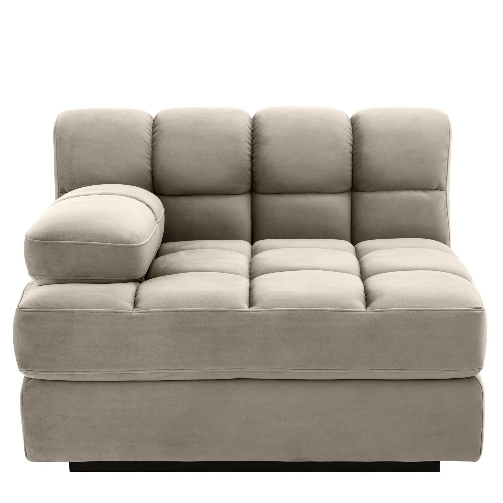 Sofa Eichholtz Dean links greige velvet